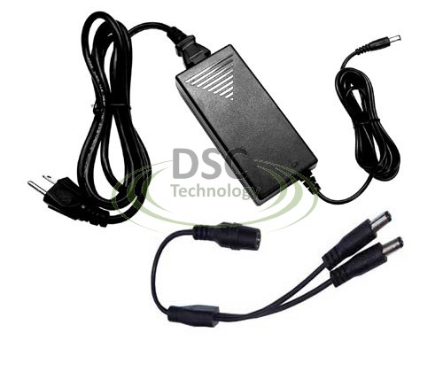 (image for) 2 Port 12V DC 5A Power Supply for Surveillance Cameras